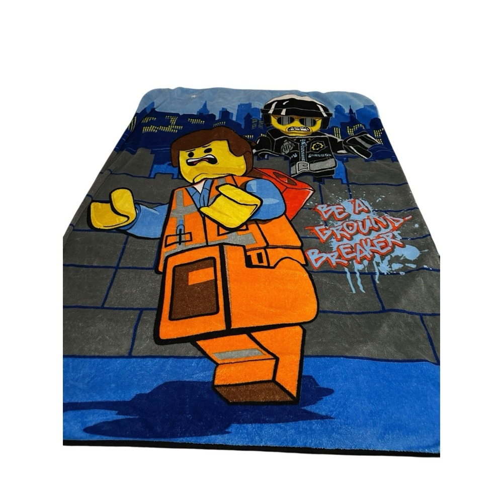 preowned‎ kids throw blanket lego 56x43 inches